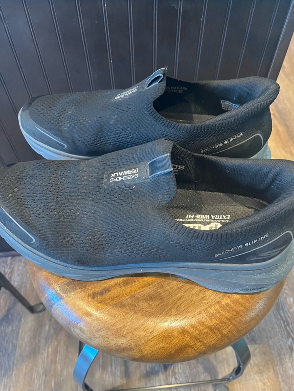 Skechers GOwalk Men’s Slip-On Socks - Black - Picture 3 of 5